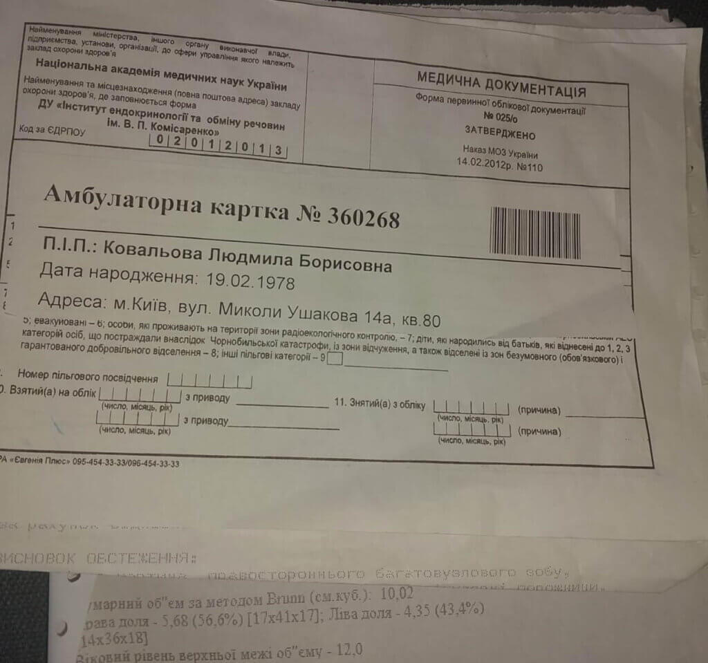 Дослідження Людмили